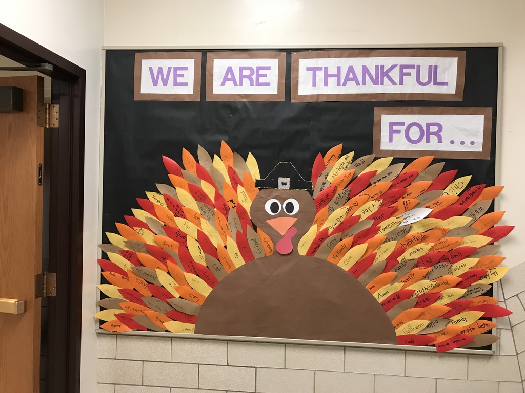 UPK-4th Graders are Thankful for many things!